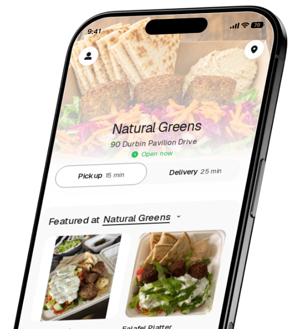 Natural Greens app preview